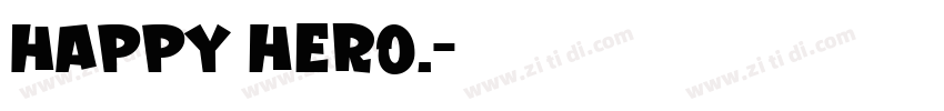 Happy hero.字体转换